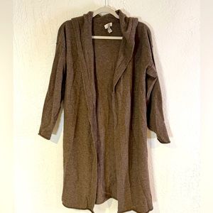Long Hooded Rachel Zoe Duster Cardigan
